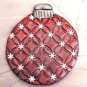 Handmade polymer clay ornament